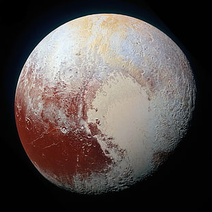 planet moon, Pluto HD wallpaper