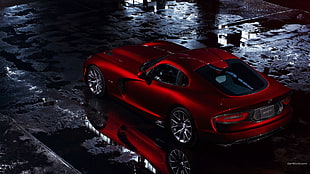 red Dodge Viper SRT HD wallpaper
