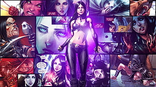 X-men Psylock digital wallpaper