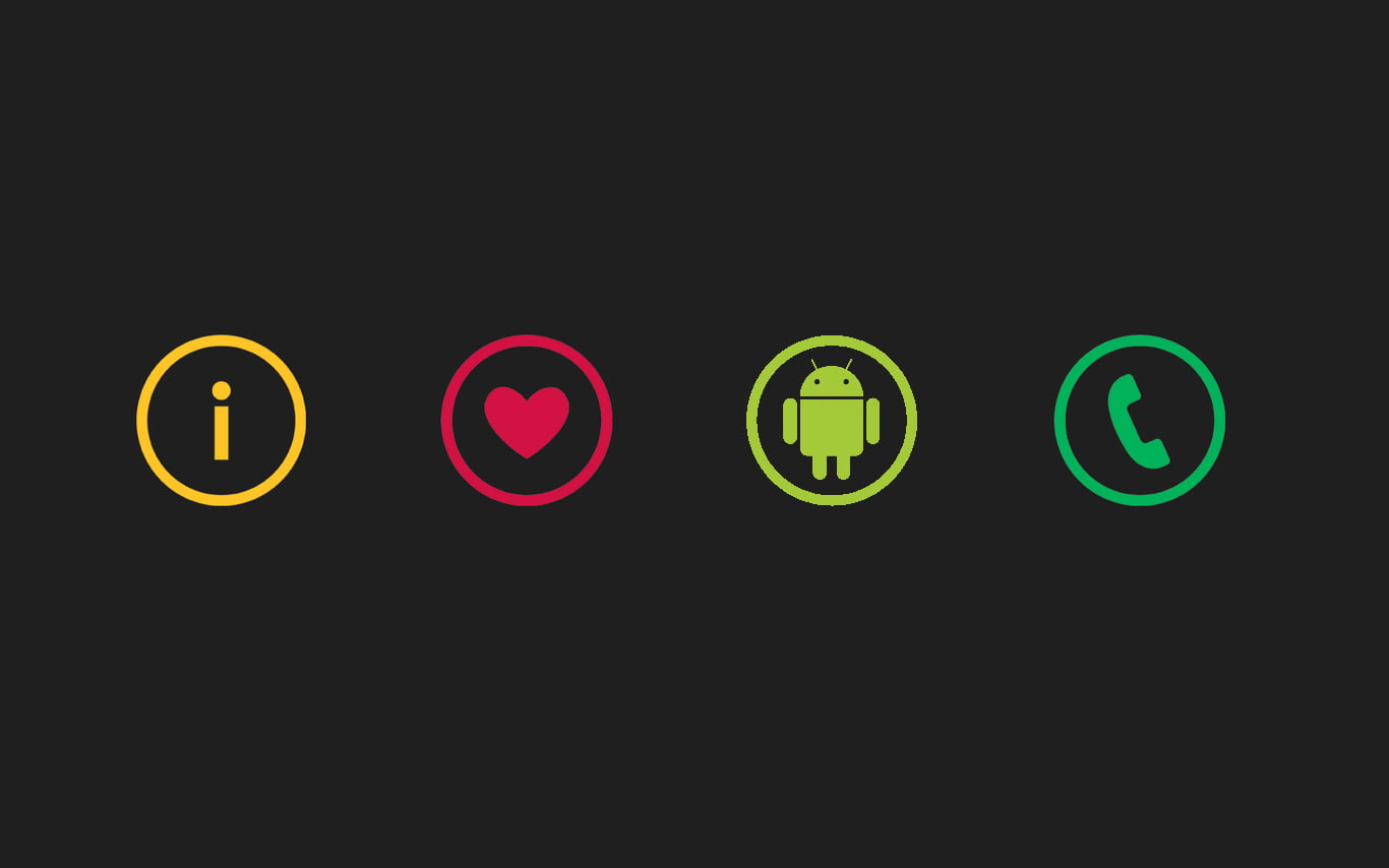four smartphone logos, Android (operating system)
