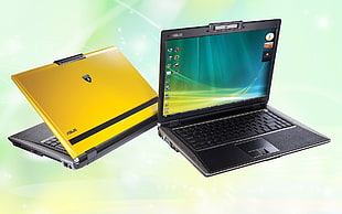 two laptop computer