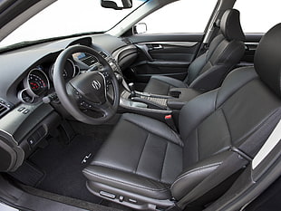 gray Acura interior