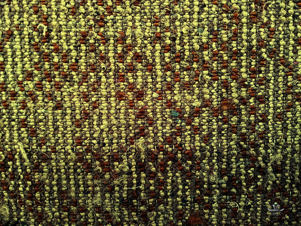 yellow and brown knit textile HD wallpaper