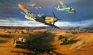 video game screenshot, Messerschmitt, Messerschmitt Bf-109, World War II, Germany HD wallpaper
