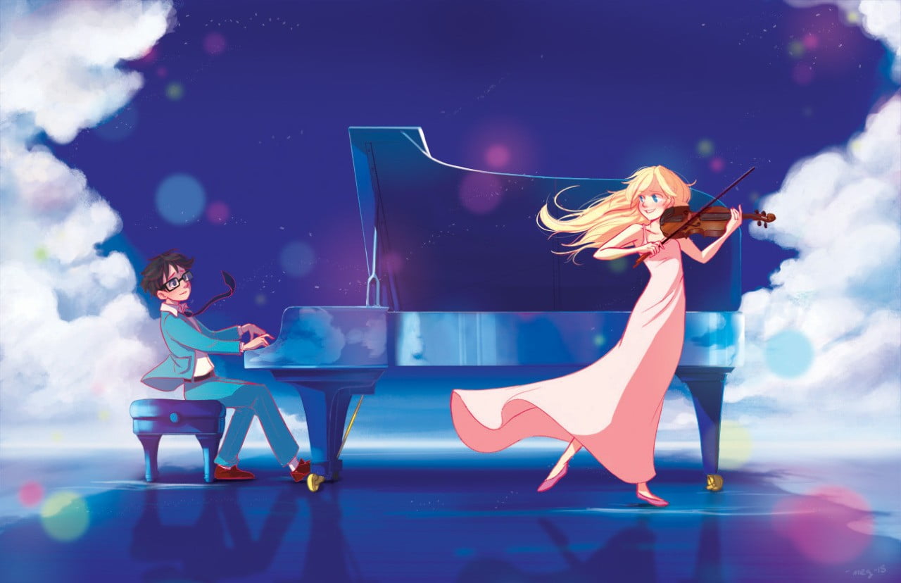 Your Lie in April wallpaper, Shigatsu wa Kimi no Uso, music, Arima Kousei