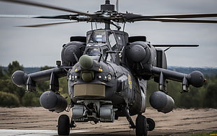 black hilicopter, Mi-28, helicopters, military, Russian Air Force HD wallpaper