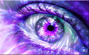 human eye digital wallpaper, abstract, eyes, digital art HD wallpaper