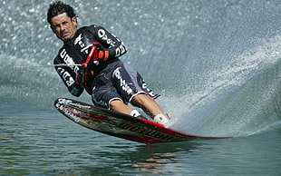person wakeboarding