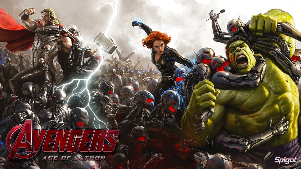 Marvel Avengers poster, concept art, movies, Avengers: Age of Ultron, superhero HD wallpaper