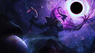 monster with blackhole illustration, League of Legends, video games, Thresh