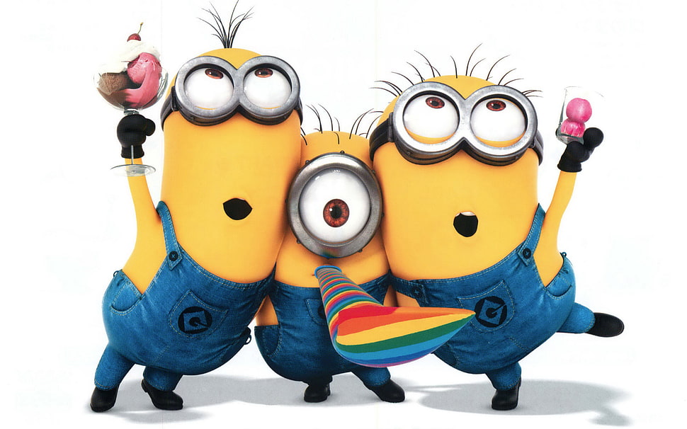 tree Minions sticker HD wallpaper