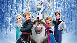 Disney Frozen poster, Frozen (movie), winter, snow