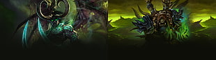 Terror Blade from DOTA, World of Warcraft, video games, collage, Legion