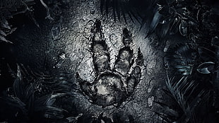 raptor's paw print, fantasy art, Evolve HD wallpaper