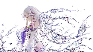 Emilia from Re:Zero, anime, anime girls, Emilia (Re: Zero), Re:Zero Kara Hajimeru Isekai Seikatsu HD wallpaper