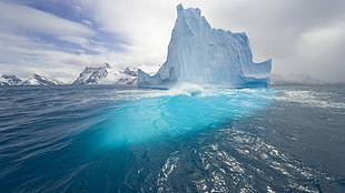 iceberg, nature, ice, sea, iceberg