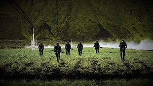 six men in soldier suits, Star Wars, Rogue One: A Star Wars Story, Imperial Death Trooper, field HD wallpaper