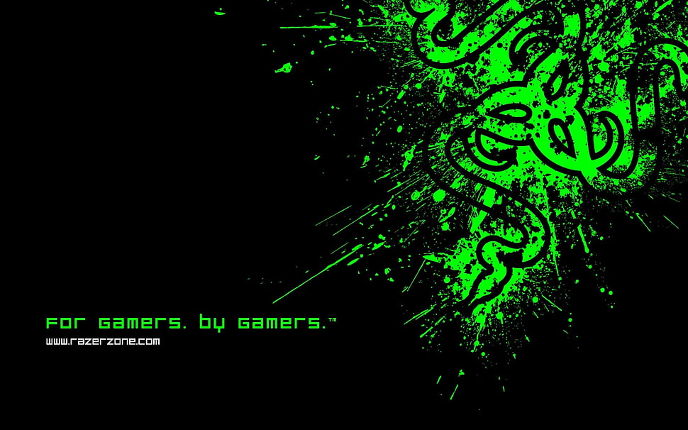 Razer logo wallpaper, Razer, logo, IT design HD wallpaper