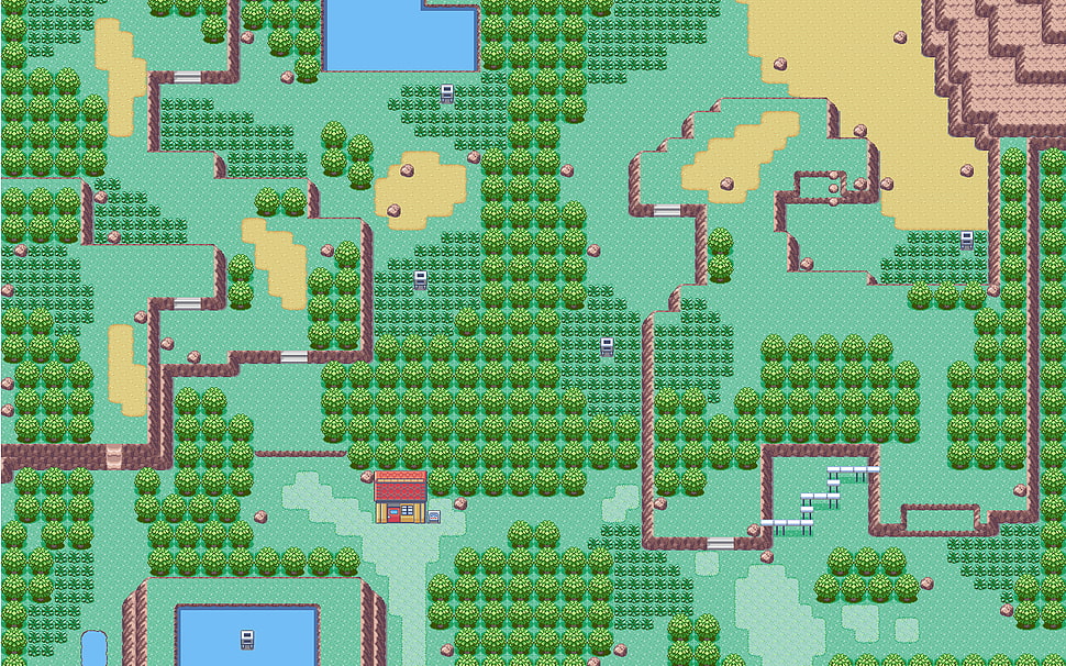 Pokemon gameboy map, Pokémon, video games, retro games HD wallpaper