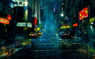New York Timesquare, city, Watchmen (movie)