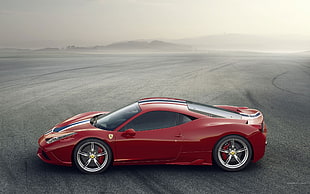 red Ferrari sports car, Ferrari, car, Ferrari 458 Speciale
