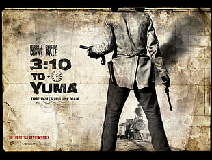 Yuma movie poster, movies, 3:10 to Yuma, western, movie poster HD wallpaper