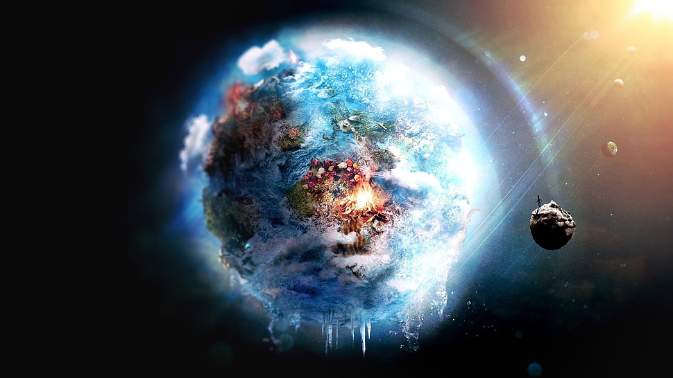 earth artwork, artwork HD wallpaper