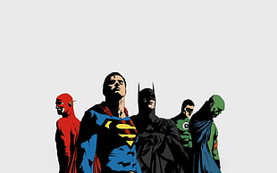 Justice League illustration, DC Comics, Justice League, The Flash, Superman HD wallpaper