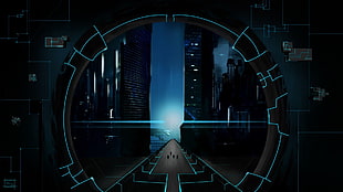 game application wallpaper, digital art, CGI, lights, lines