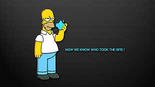Homer Simpson illustration, The Simpsons, Homer Simpson, Apple Inc.