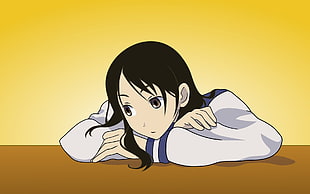 female anime character illustration, Sayonara Zetsubou Sensei, anime HD wallpaper