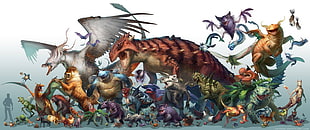 assorted character digital wallpaper