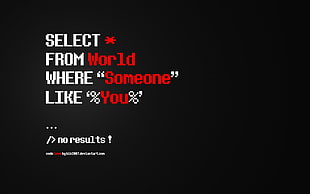 red and white text overlay with black background