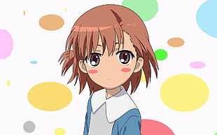 short hair female Anime character HD wallpaper