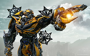 Transformers Bumblebee digital wallpaper, Transformers, transformer