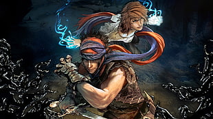 two male anime character illustrations, Prince of Persia (2008), Prince of Persia, video games