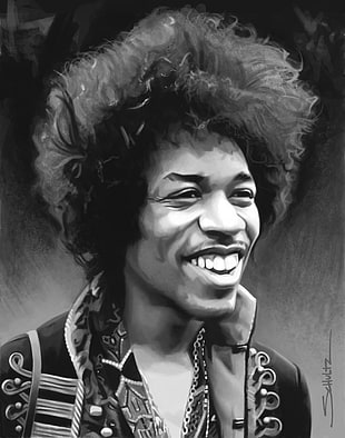 Jimi Hendrix portrait, Jimi Hendrix HD wallpaper