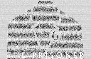 The Prisoner text, The Prisoner (original UK series), TV, Number 6, typographic portraits HD wallpaper
