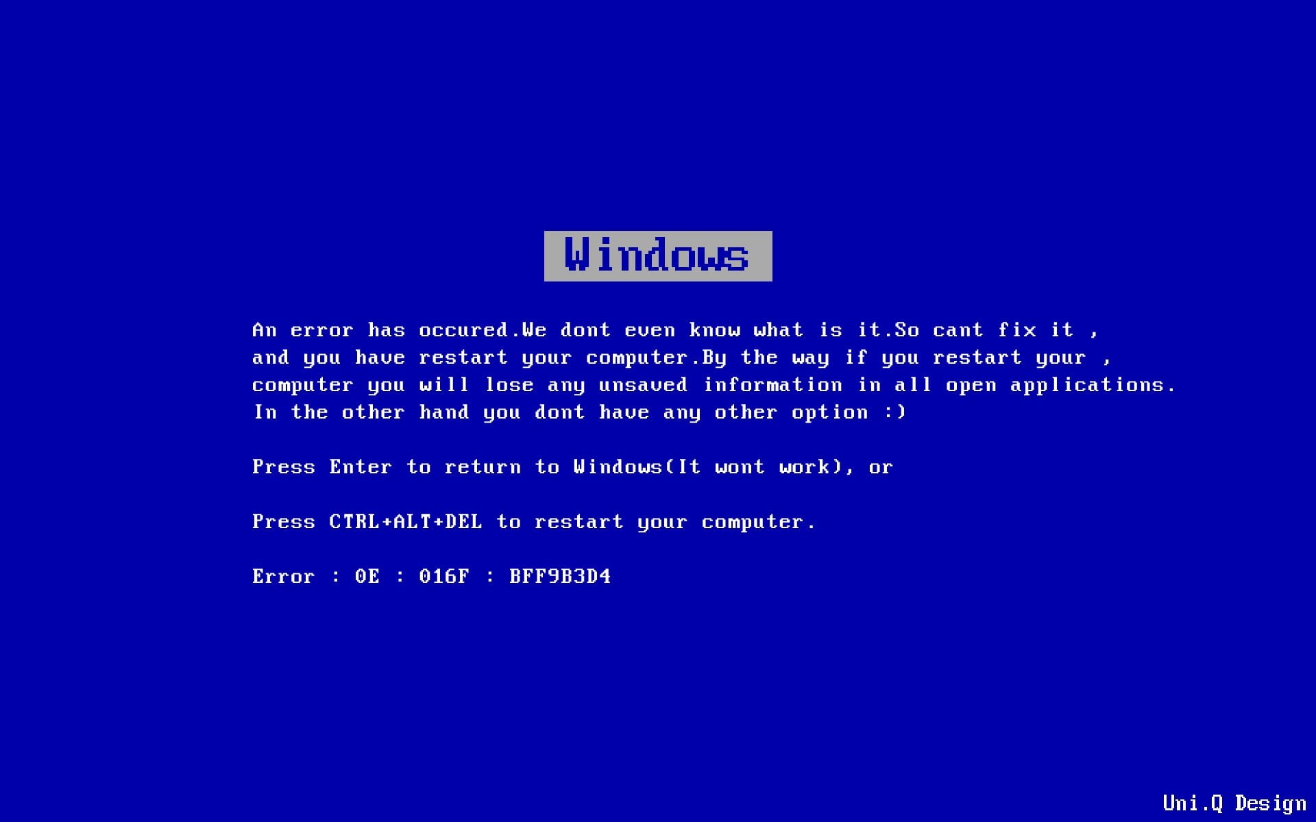 Windows BIOS screenshot, Microsoft Windows, Blue Screen of Death, humor, simple background