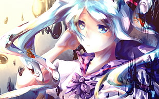 female anime character painting