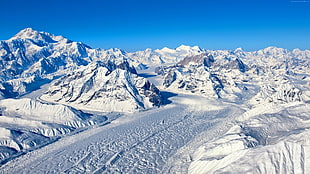 white mountains, mountains, snow, winter HD wallpaper