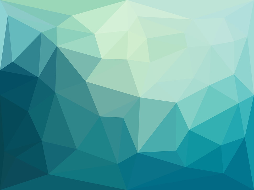 teal digital wallpaper, minimalism, triangle HD wallpaper