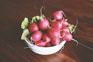 bowl of red root crops