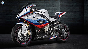 gray and multicolored BMW sports bike, motorcycle, BMW