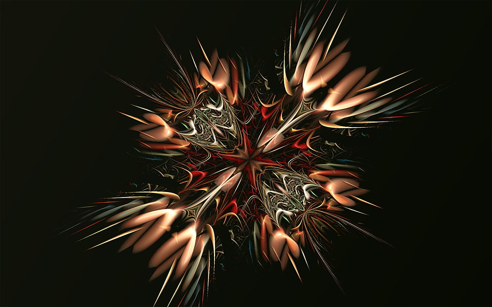 brown and red tribal graphics art HD wallpaper