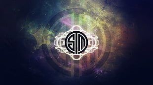SM logo, digital art, logo