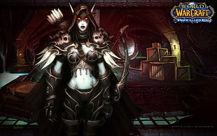 World of Warcraft Drow Ranger wallpaper, video games, digital art, World of Warcraft: Wrath of the Lich King, Sylvanas Windrunner