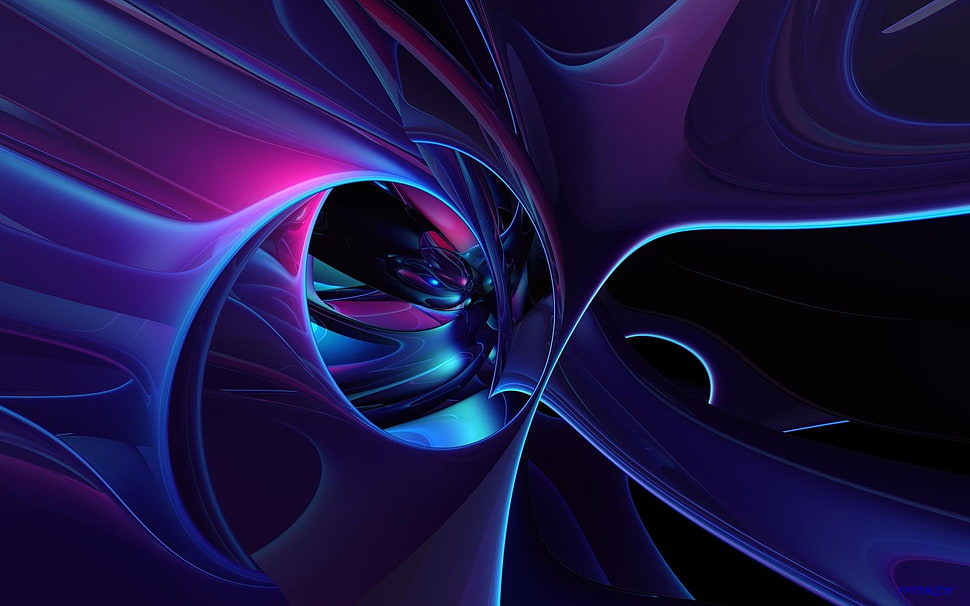 purple,black and blue wallpaper HD wallpaper