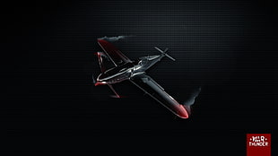black and red plane illustration, War Thunder, airplane, Gaijin Entertainment, video games