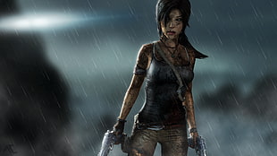 Lara Crop 3D illustration, video games, Lara Croft